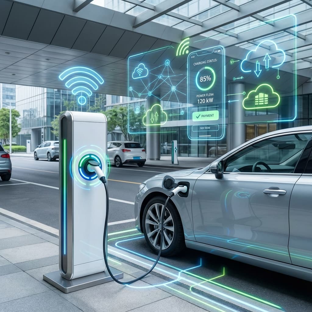 IoT-Enabled EV Charging Network